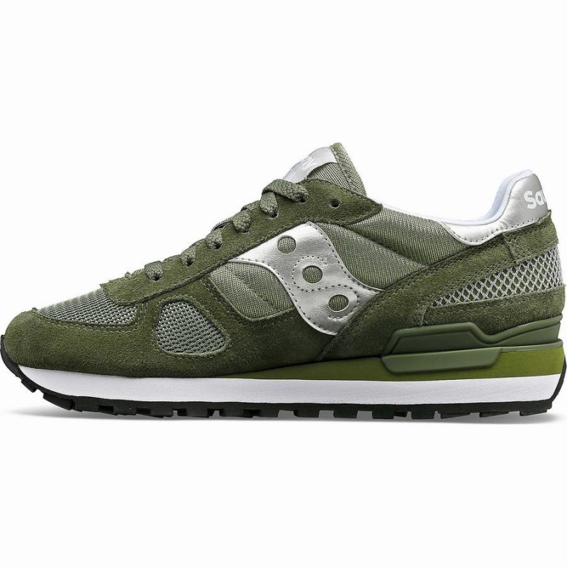 Women's Saucony Shadow Original Sneakers Olive / Silver | SG S52430-C61