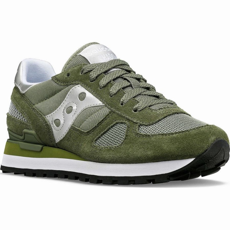 Women's Saucony Shadow Original Sneakers Olive / Silver | SG S52430-C61