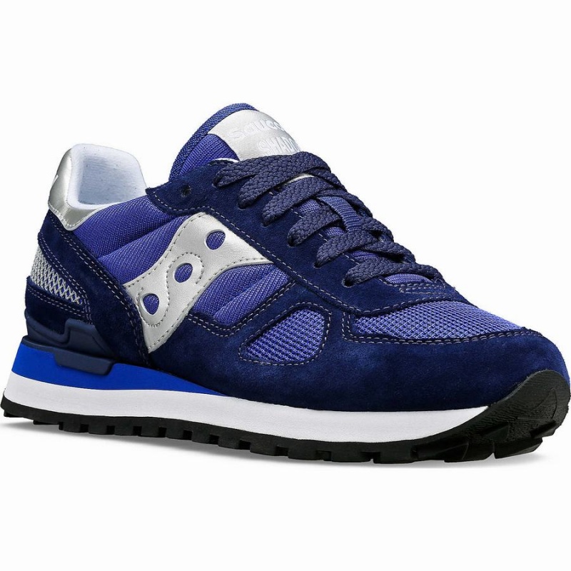 Women's Saucony Shadow Original Sneakers Navy / Silver | SG S21463-V38