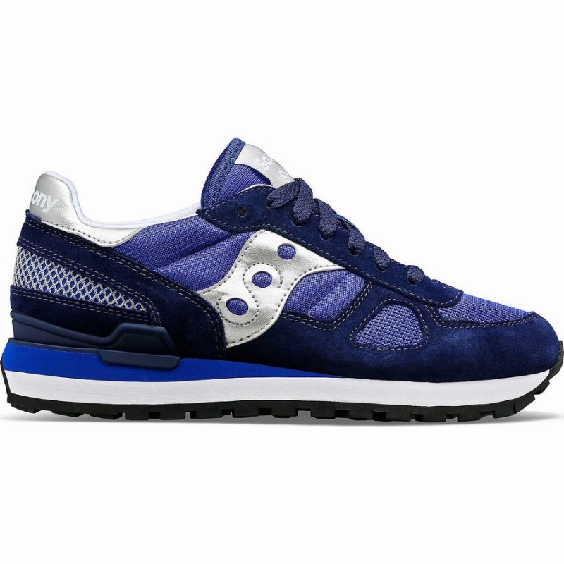 Women\'s Saucony Shadow Original Sneakers Navy / Silver | SG S21463-V38