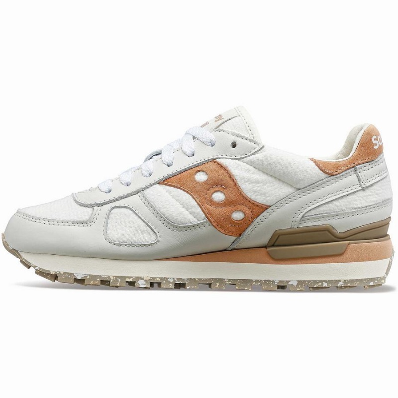 Women's Saucony Shadow Original Sneakers White / Brown | SG S32986-J59