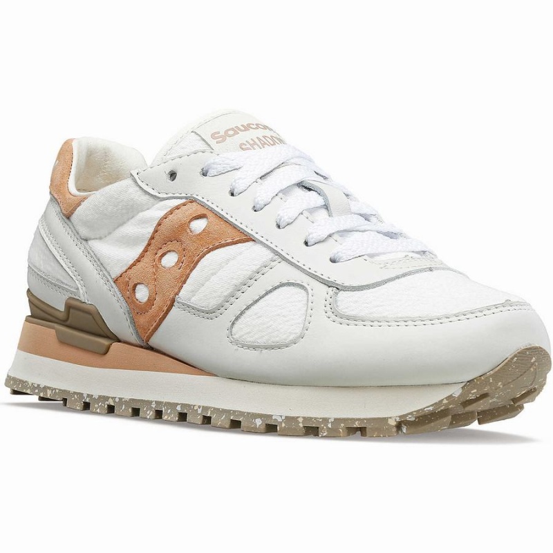 Women's Saucony Shadow Original Sneakers White / Brown | SG S32986-J59