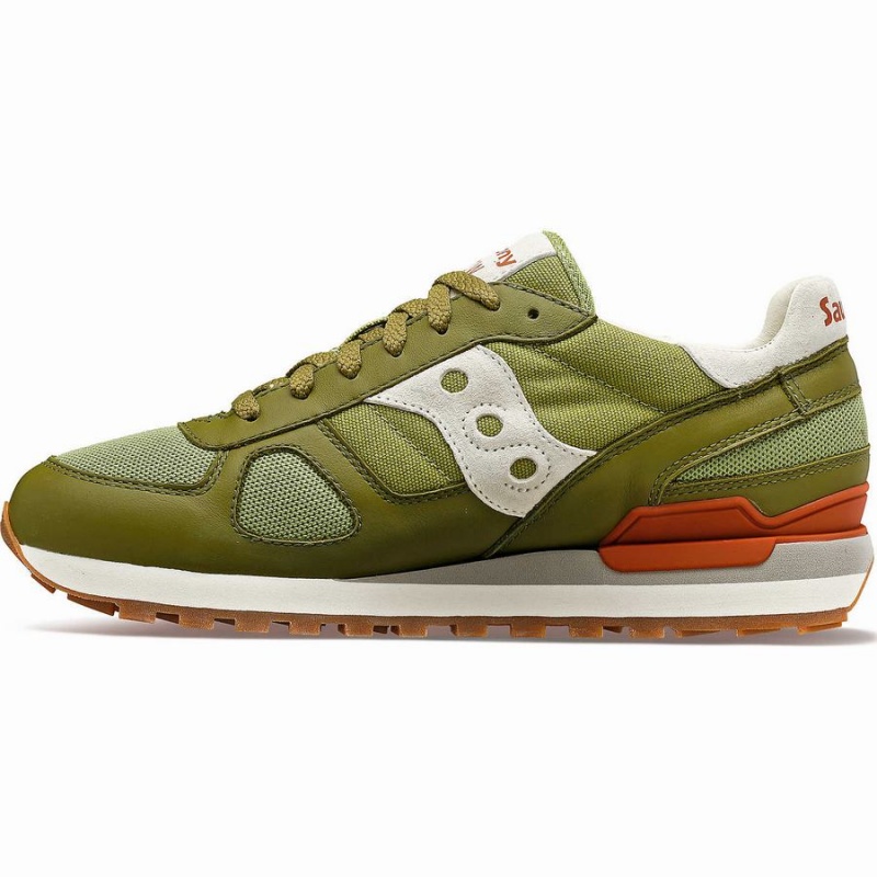 Women's Saucony Shadow Original Sneakers Olive / White | SG S54786-D45