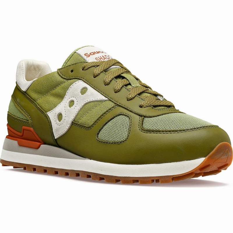 Women's Saucony Shadow Original Sneakers Olive / White | SG S54786-D45