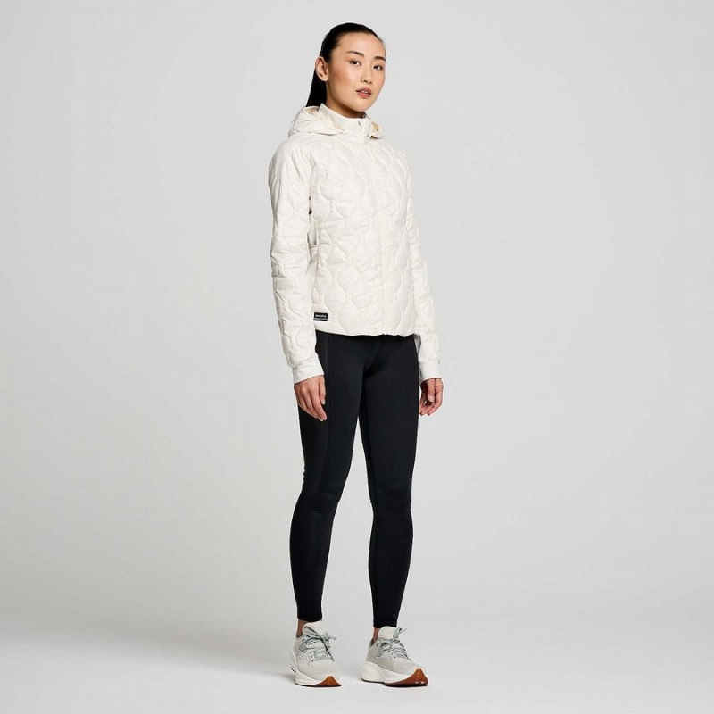 Women's Saucony Solstice Oysterpuff Jackets Beige | SG S26153-D16