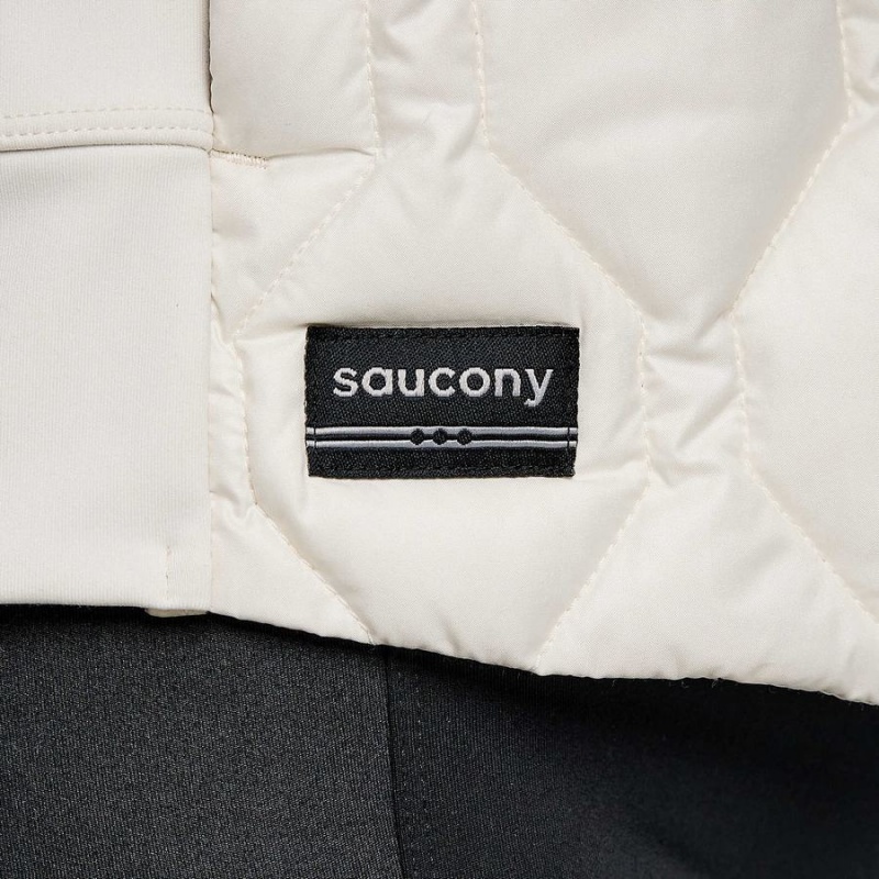 Women's Saucony Solstice Oysterpuff Jackets Beige | SG S26153-D16