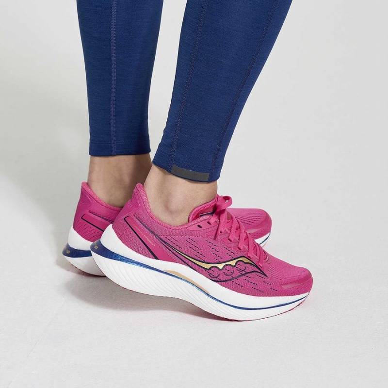 Women's Saucony Solstice Tight Navy | SG S05297-Q62