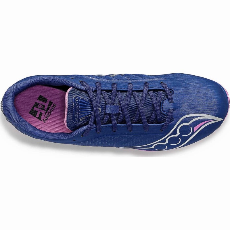 Women's Saucony Spitfire 5 Track Spikes Indigo / Purple | SG S06179-J12