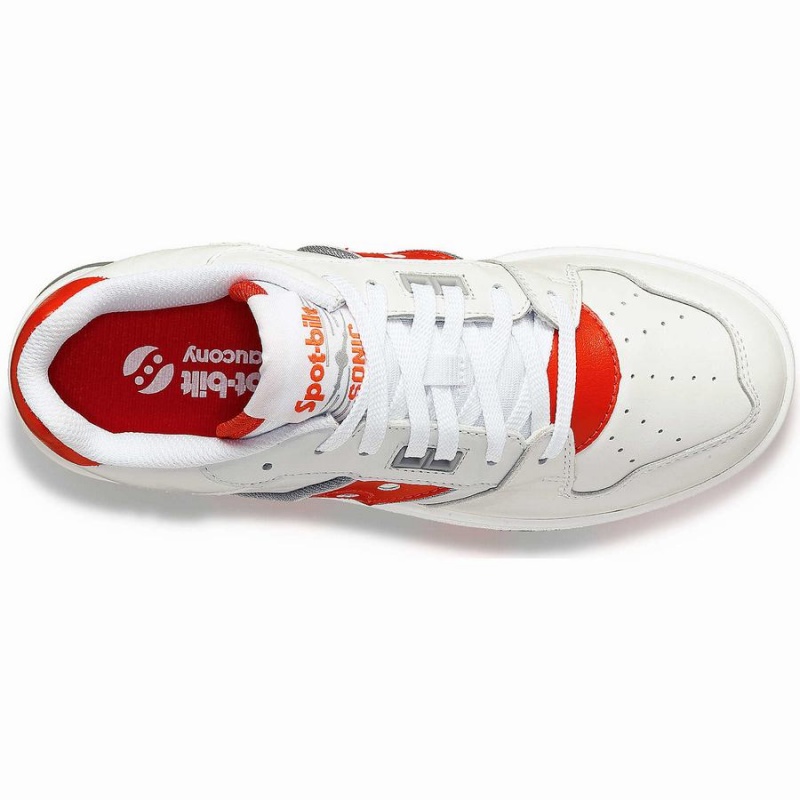 Women's Saucony Spot-Bilt™ Sonic Low Sneakers White / Red | SG S62947-Q68