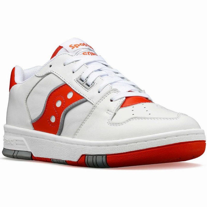 Women's Saucony Spot-Bilt™ Sonic Low Sneakers White / Red | SG S62947-Q68