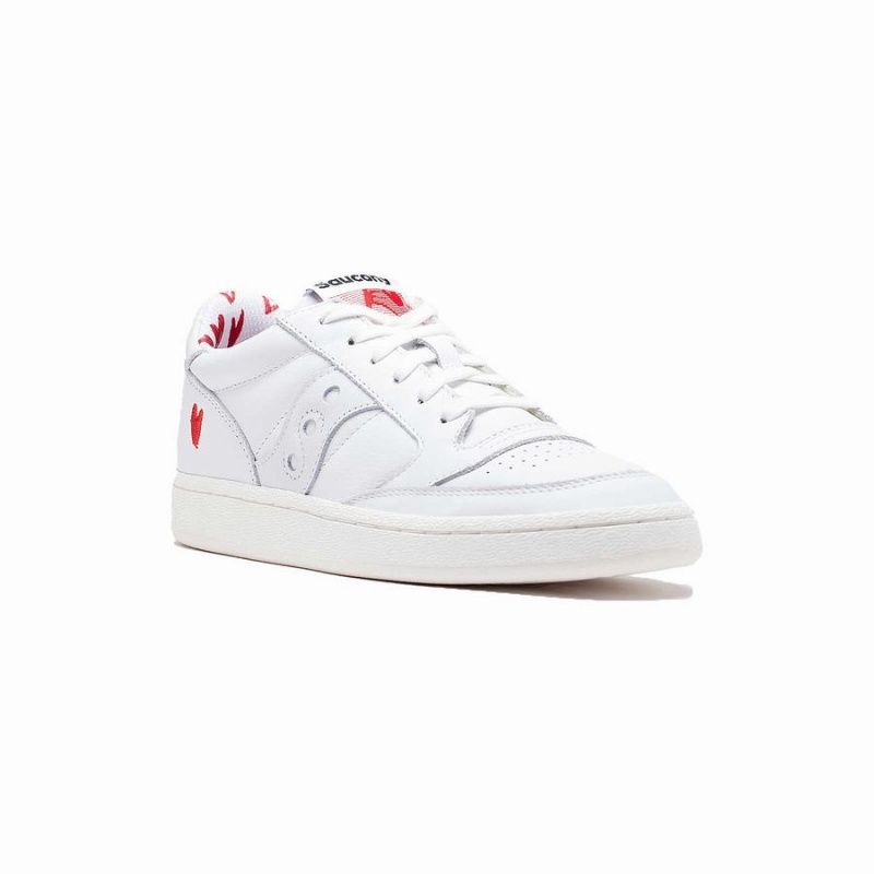 Women's Saucony St. Valentine Jazz Court Sneakers White | SG S63198-Y39