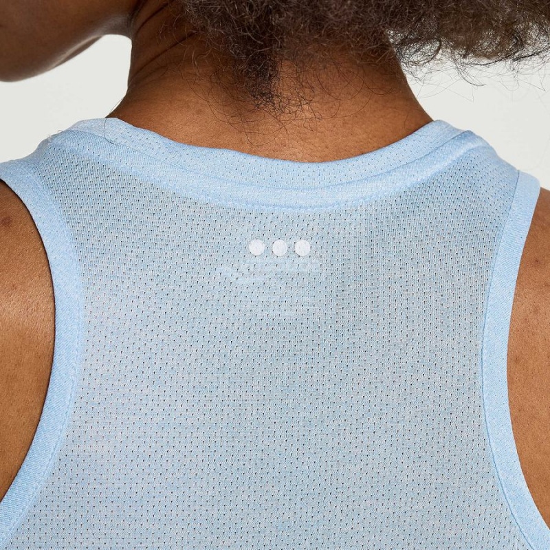 Women's Saucony Stopwatch Singlet Tank Top Blue | SG S38697-Y54