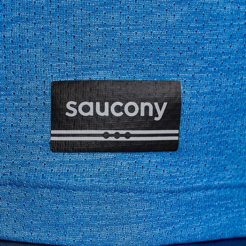 Women's Saucony Stopwatch Singlet Tank Top Blue | SG S53694-W98