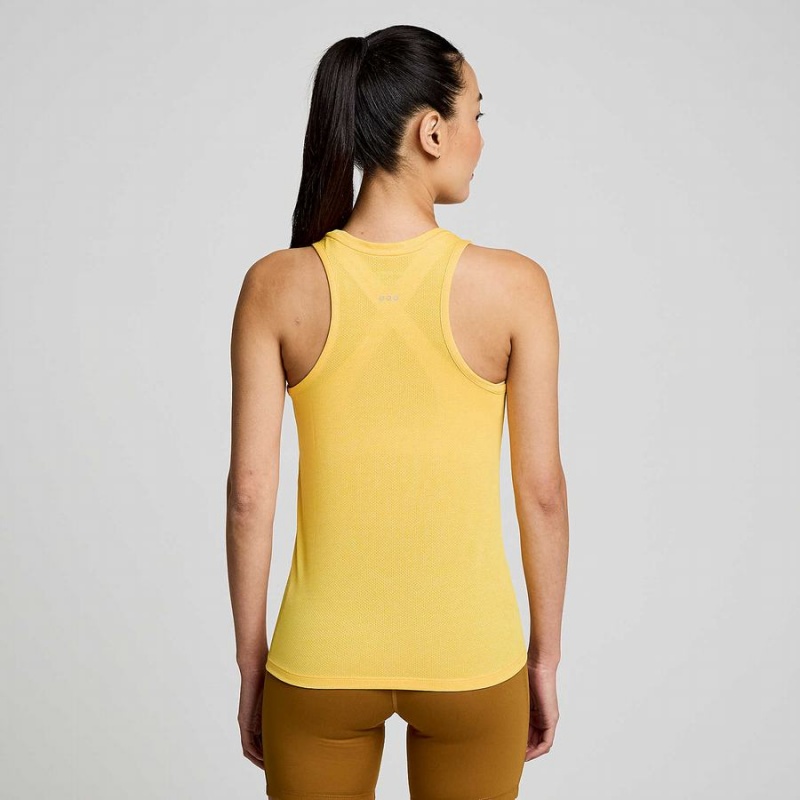 Women's Saucony Stopwatch Singlet Tank Top Gold | SG S16259-T45