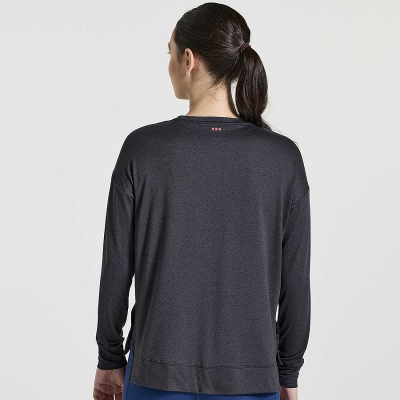 Women's Saucony Sunday Layer Tops Black | SG S76594-J14