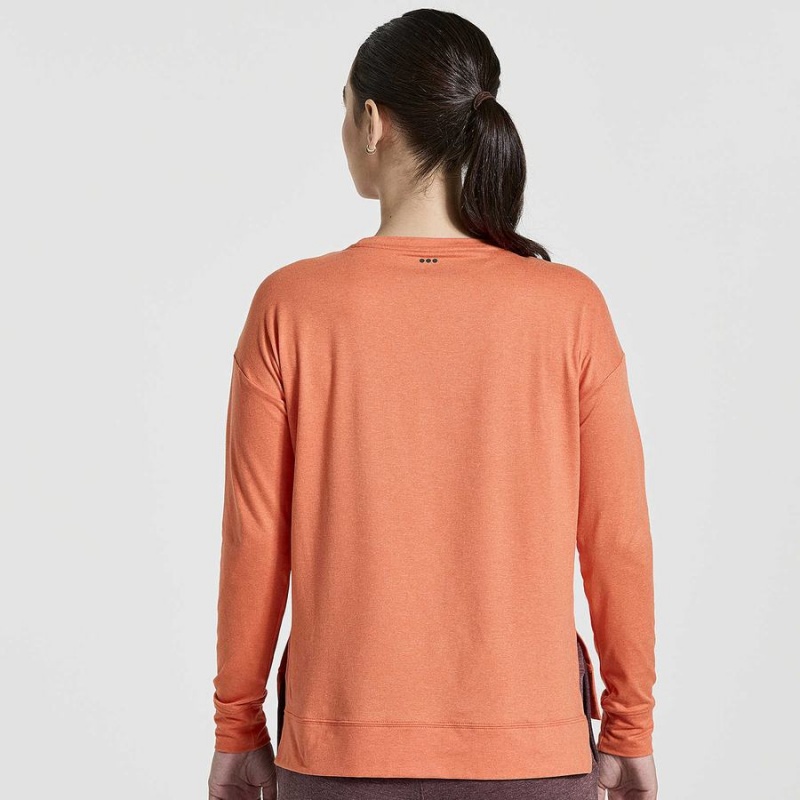 Women's Saucony Sunday Layer Tops Orange | SG S41032-K74