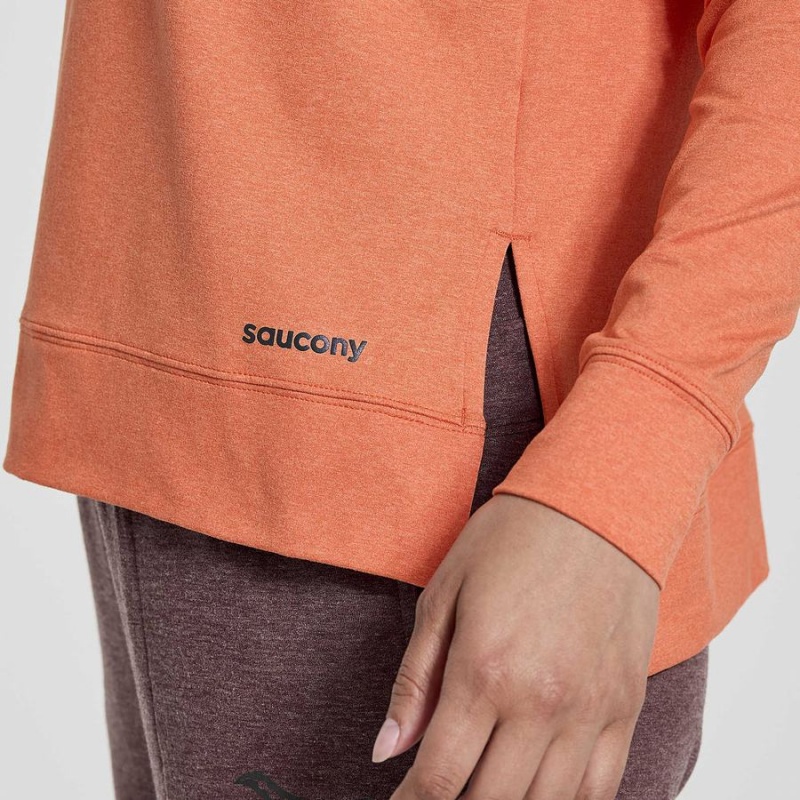 Women's Saucony Sunday Layer Tops Orange | SG S41032-K74