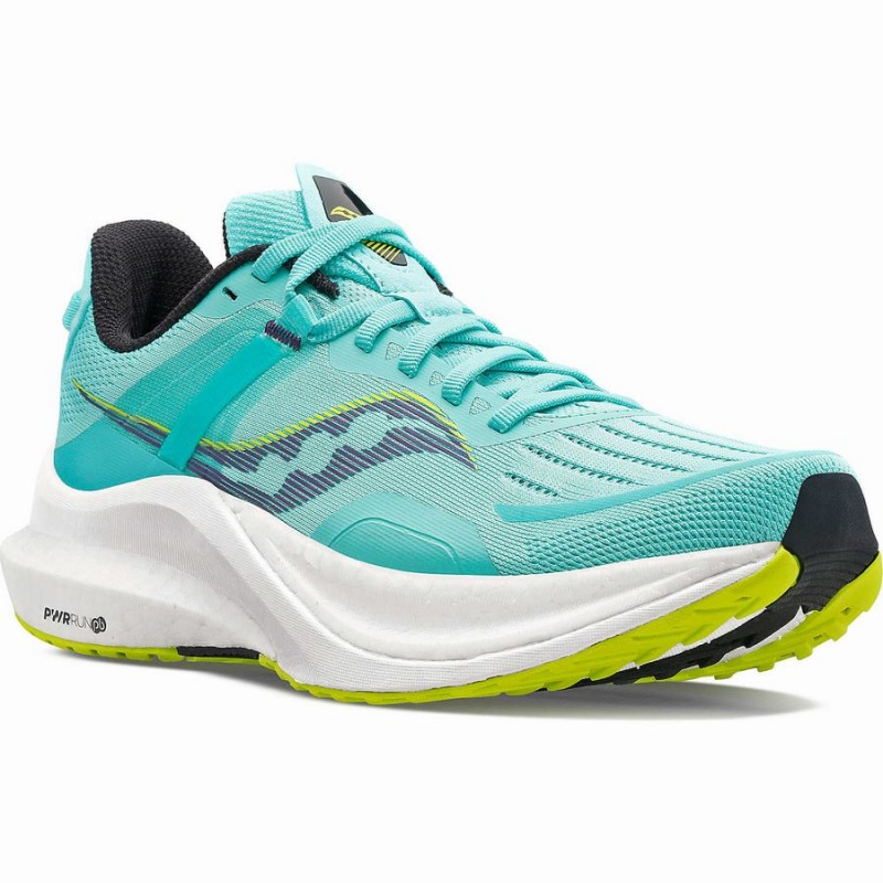 Women's Saucony Tempus Running Shoes Mint | SG S43792-U47