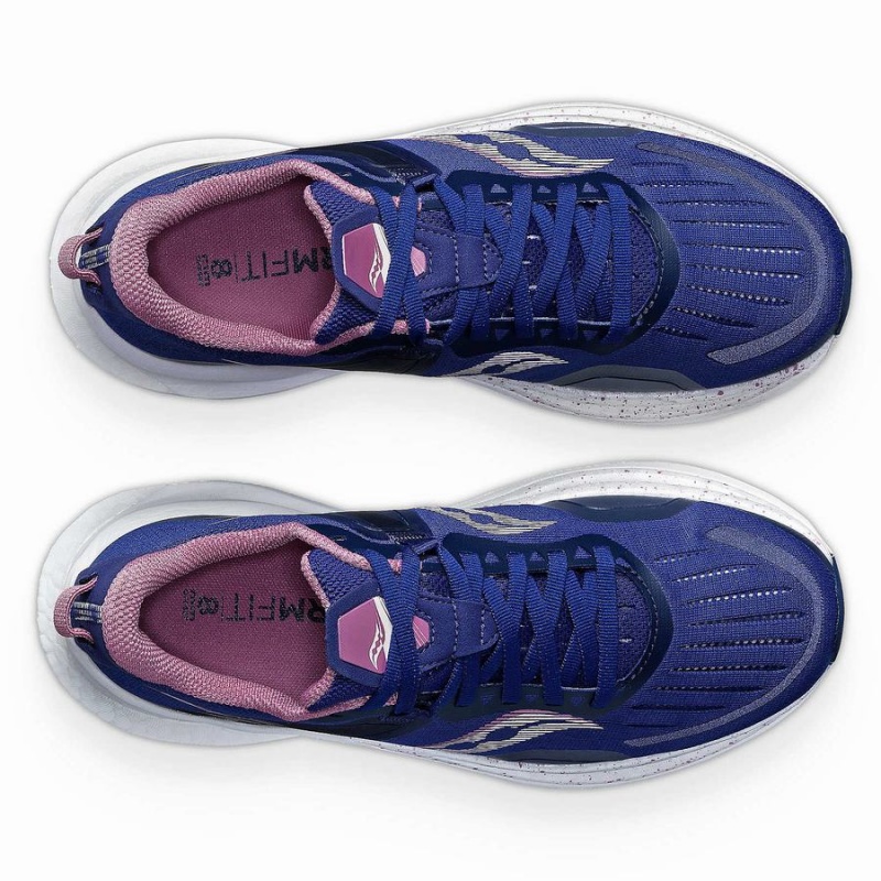 Women's Saucony Tempus Running Shoes Navy / Purple | SG S23076-T29