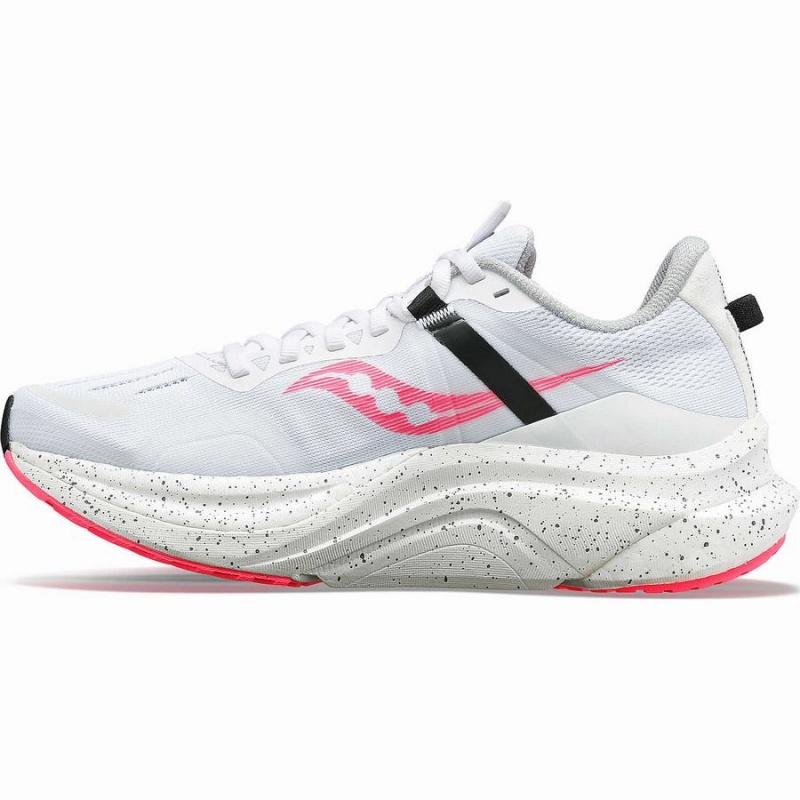 Women's Saucony Tempus Running Shoes White / Pink | SG S80693-W74