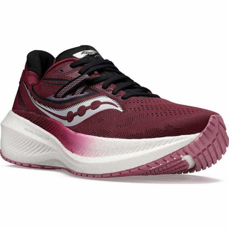 Women's Saucony Triumph 20 Running Shoes Red / Rose | SG S41320-X57