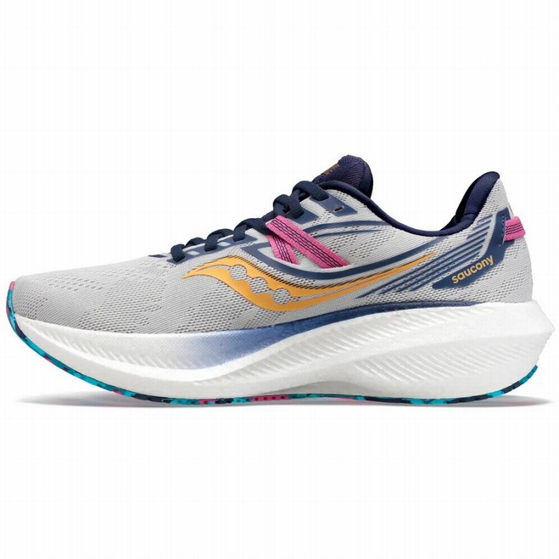 Women's Saucony Triumph 20 Running Shoes Grey / Gold | SG S06275-F34