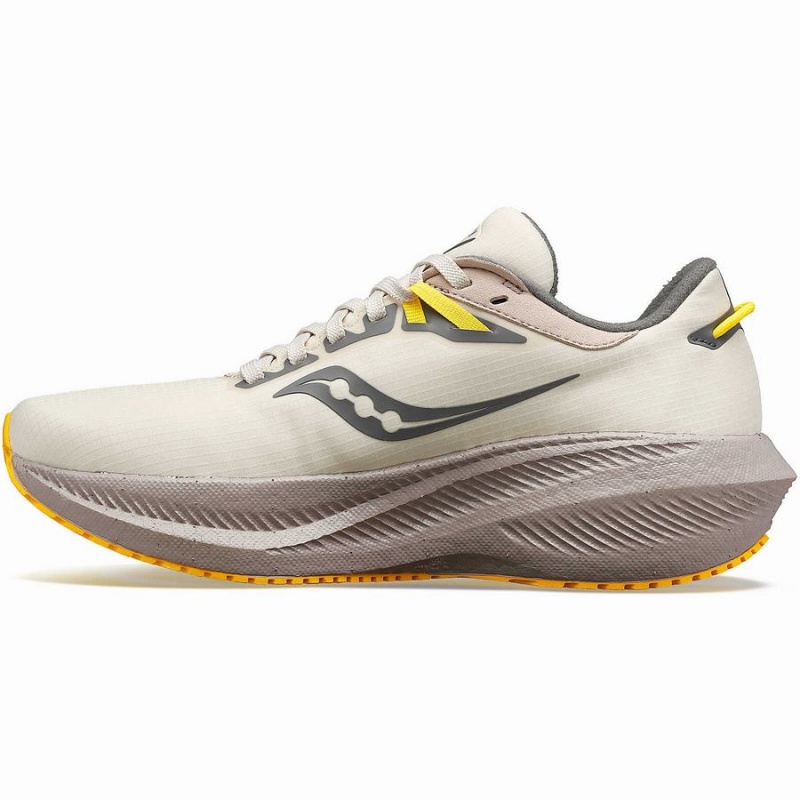 Women's Saucony Triumph 21 RUNSHIELD Walking Shoes Beige | SG S70284-B91