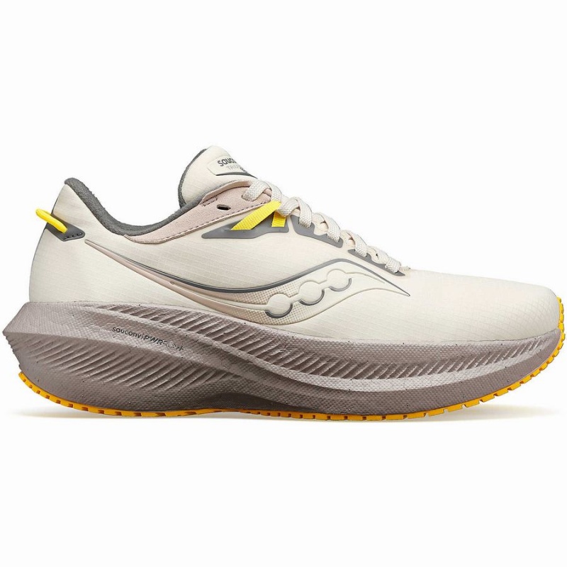 Women\'s Saucony Triumph 21 RUNSHIELD Walking Shoes Beige | SG S70284-B91