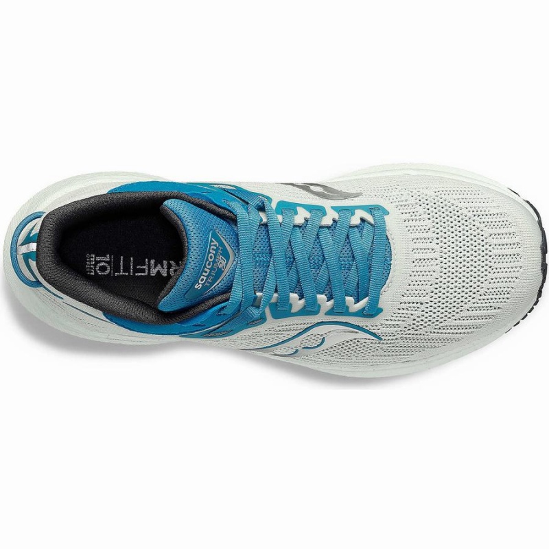 Women's Saucony Triumph 21 Running Shoes White / Blue | SG S90362-X56