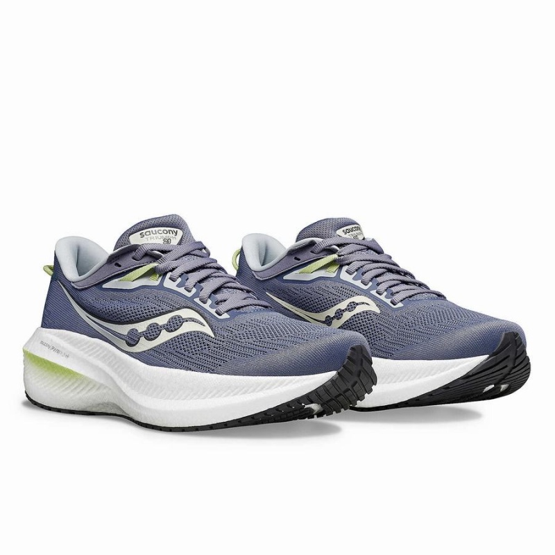 Women's Saucony Triumph 21 Running Shoes Blue | SG S95146-V29