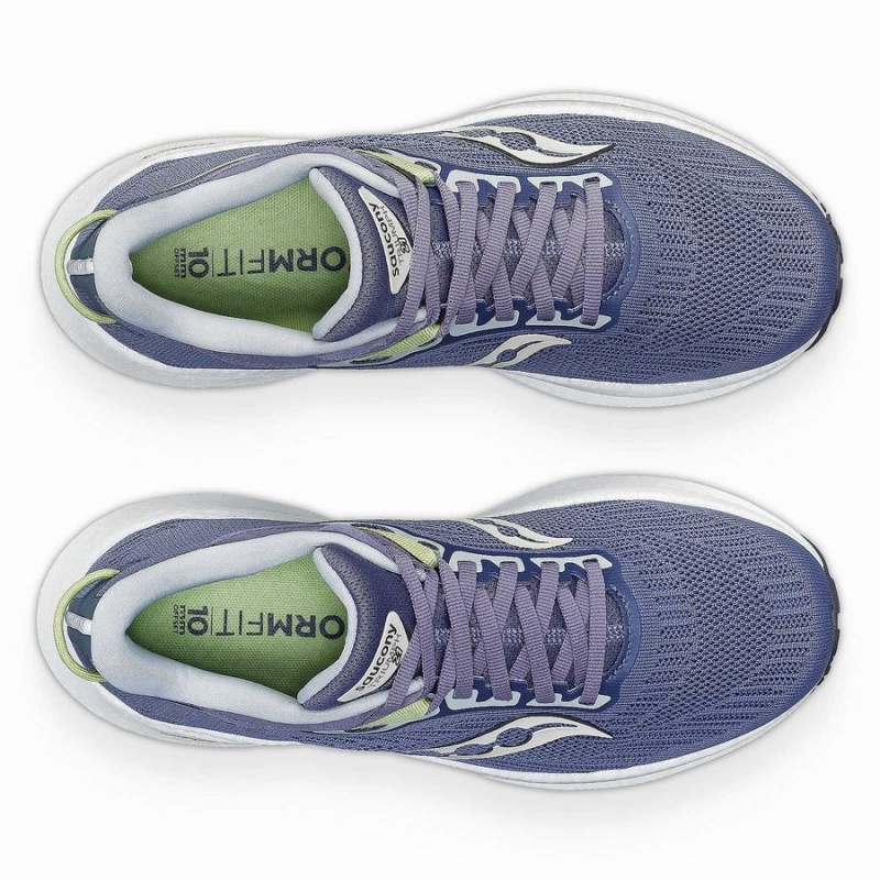 Women's Saucony Triumph 21 Running Shoes Blue | SG S95146-V29