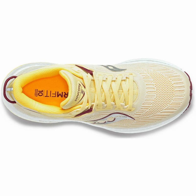 Women's Saucony Triumph 21 Running Shoes Yellow | SG S83697-N01