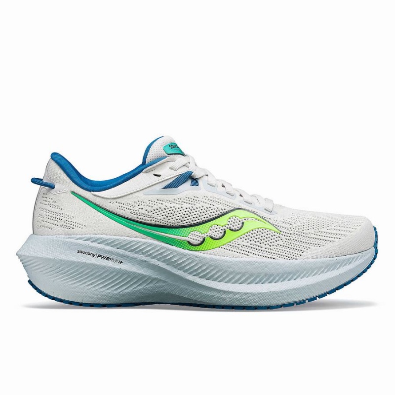 Women\'s Saucony Triumph 21 Running Shoes White / Mint | SG S31547-M60