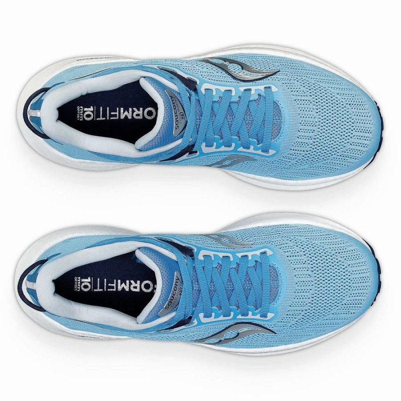 Women's Saucony Triumph 21 Running Shoes Navy | SG S02316-A83