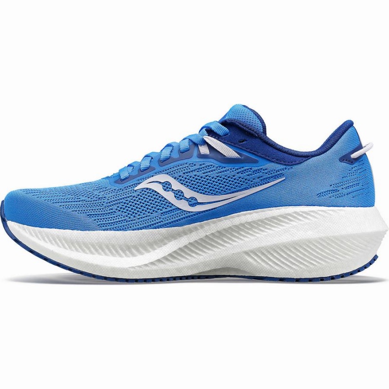 Women's Saucony Triumph 21 Running Shoes Blue | SG S12308-S48