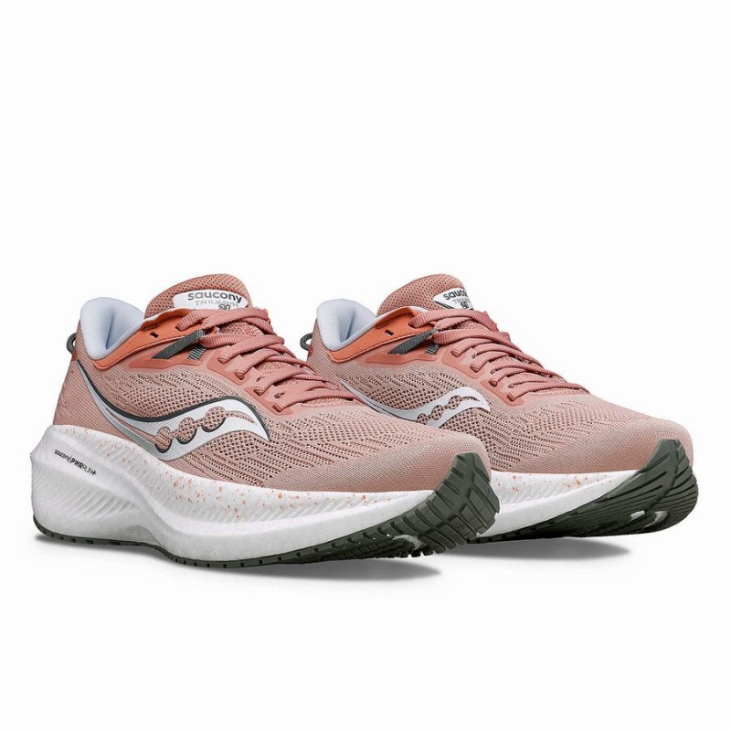 Women's Saucony Triumph 21 Running Shoes Lotus / Bough | SG S06523-F36