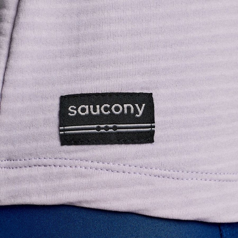 Women's Saucony Triumph 3D Crew T Shirts Purple | SG S79054-H21