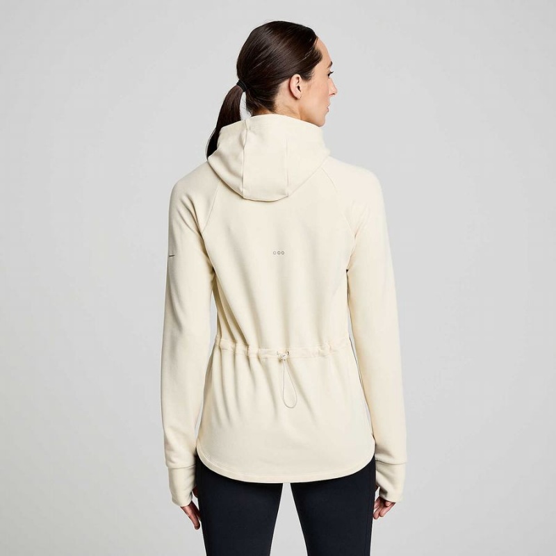 Women's Saucony Triumph Tunic Hoodie Beige | SG S37491-Y12