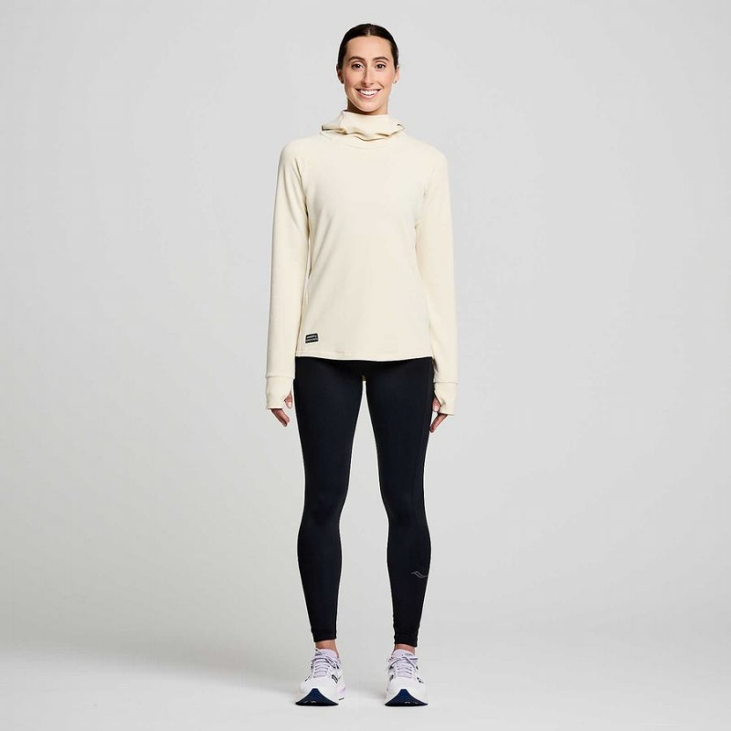 Women's Saucony Triumph Tunic Hoodie Beige | SG S37491-Y12