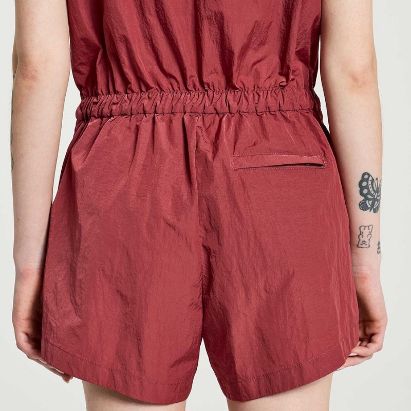 Women's Saucony Unwind Romper Jumpsuit Apple Butter | SG S81025-Q92