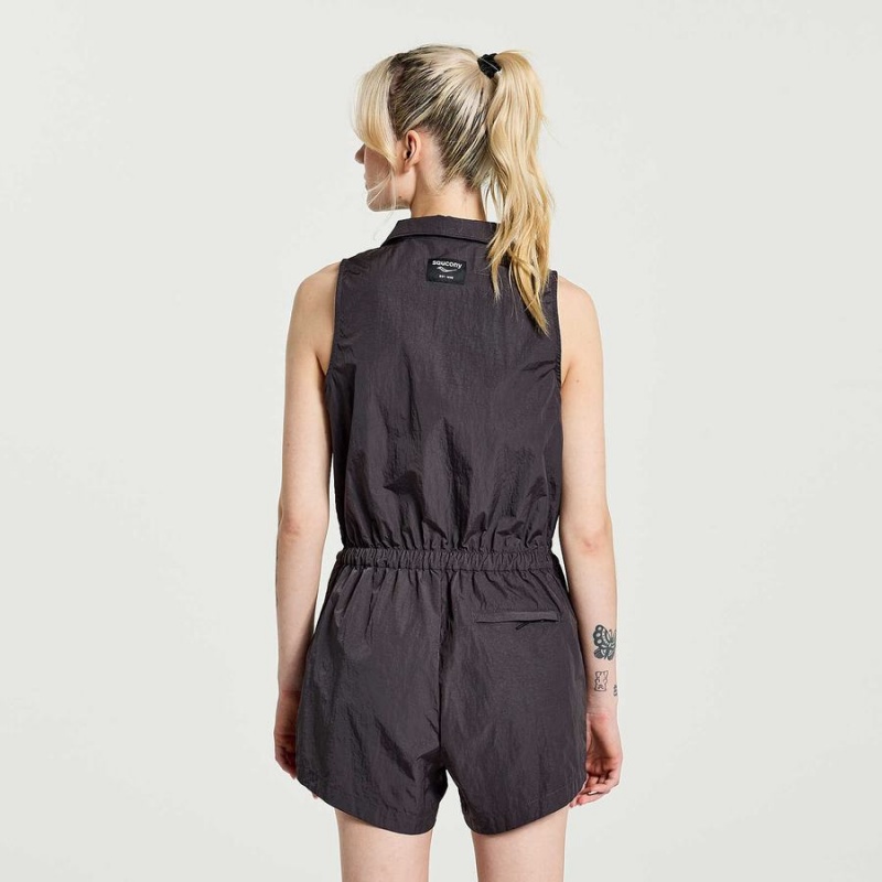 Women's Saucony Unwind Romper Jumpsuit Basalt | SG S18503-L59