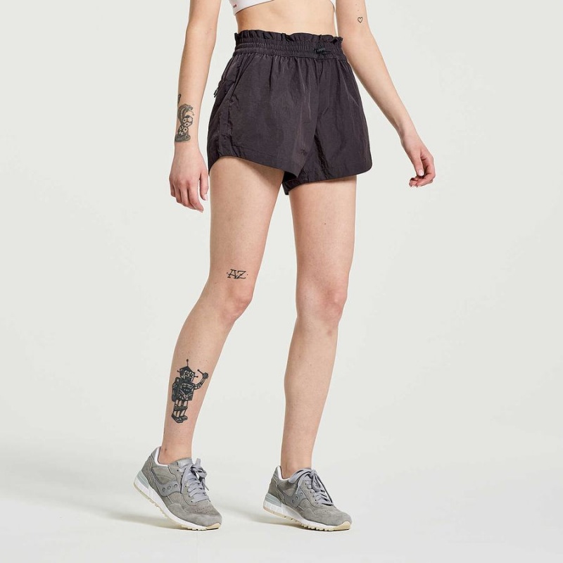 Women's Saucony Unwind Shorts Black | SG S63849-G27