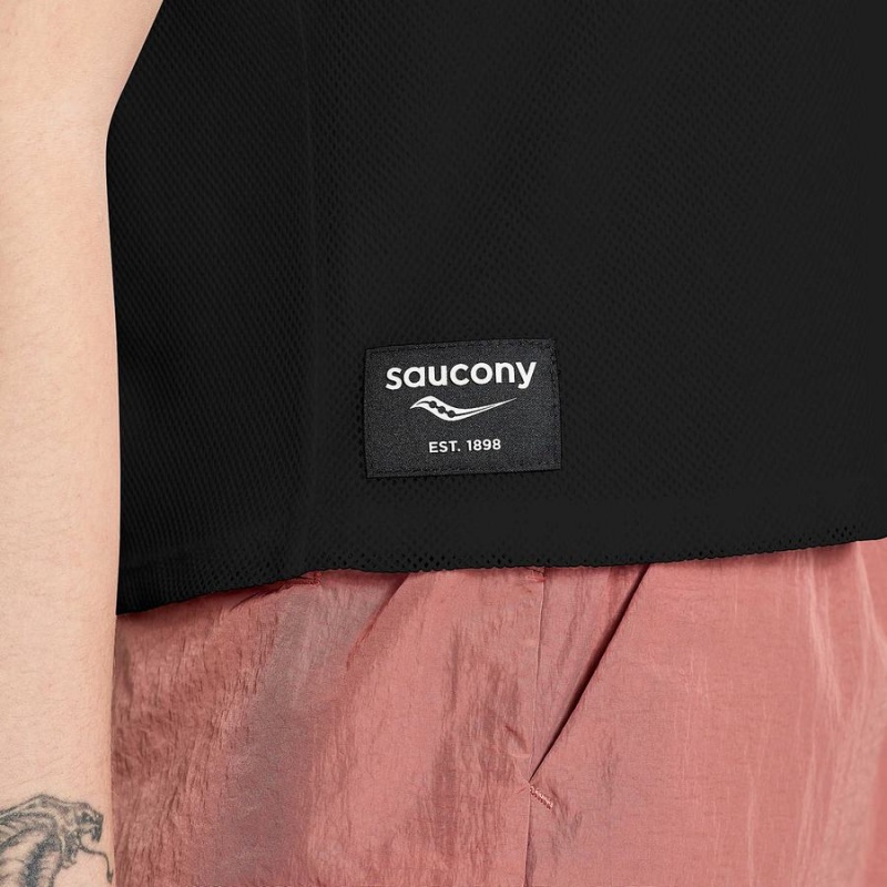 Women's Saucony Unwind Sleeveless Tops Black | SG S80364-H17