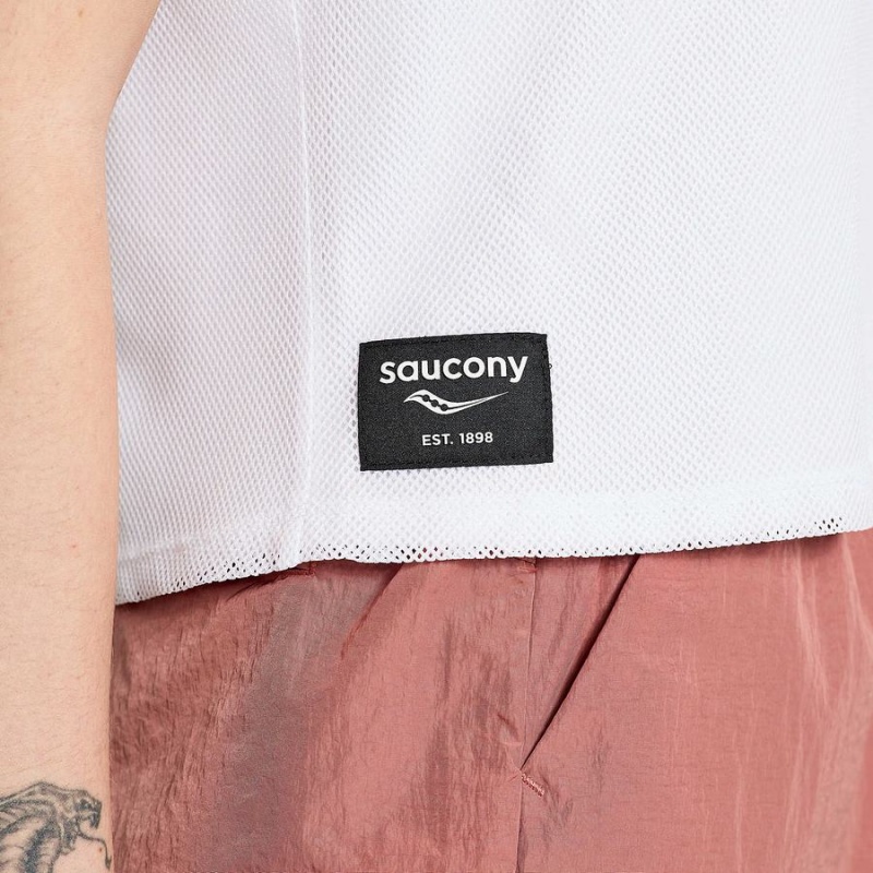 Women's Saucony Unwind Sleeveless Tops White | SG S65387-J30