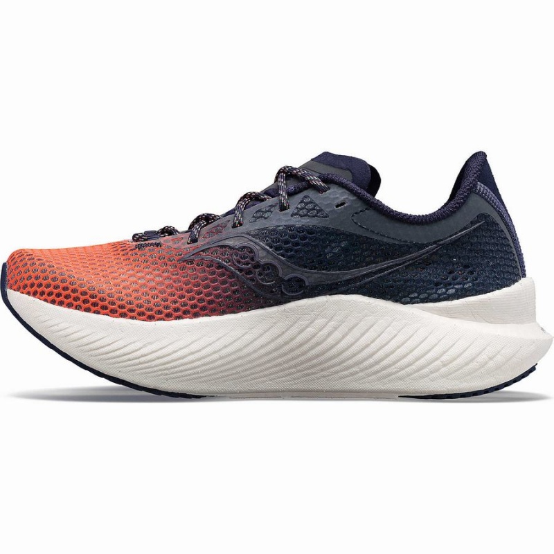 Women's Saucony VIZIPRO Endorphin Pro 3 Running Shoes Orange / Navy | SG S29768-Q34