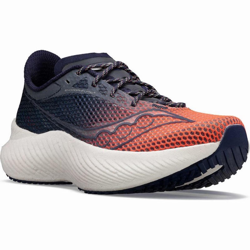 Women's Saucony VIZIPRO Endorphin Pro 3 Running Shoes Orange / Navy | SG S29768-Q34