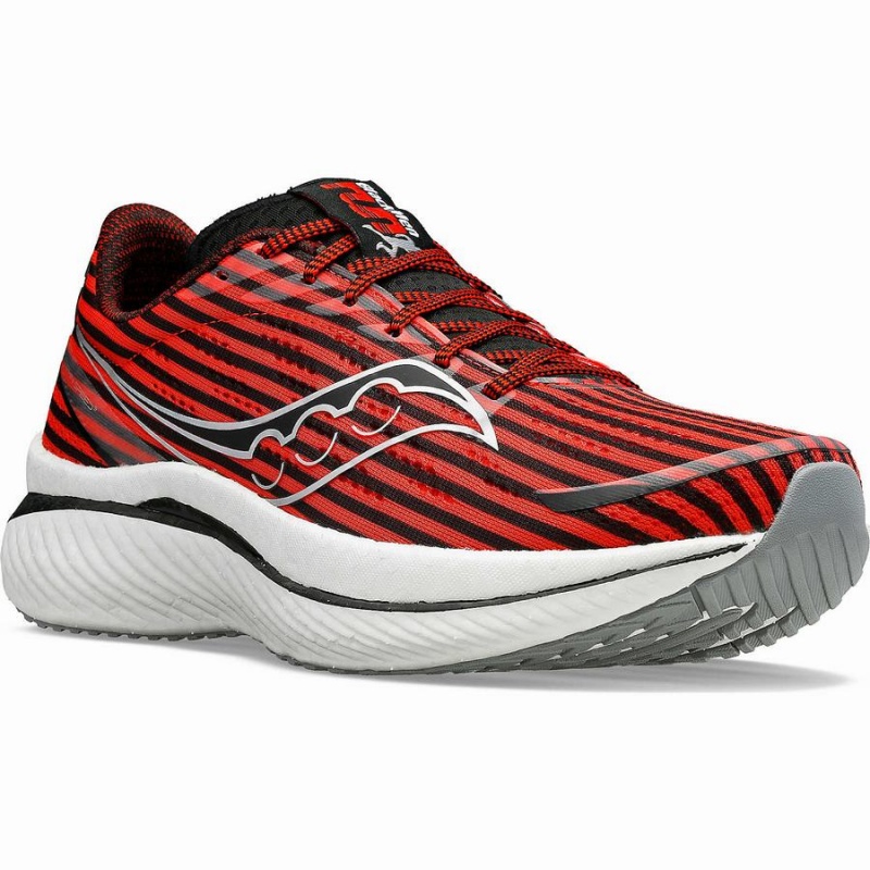 Women's Saucony X Black Men Run Endorphin Speed 3 Running Shoes Black / Red | SG S48532-J56