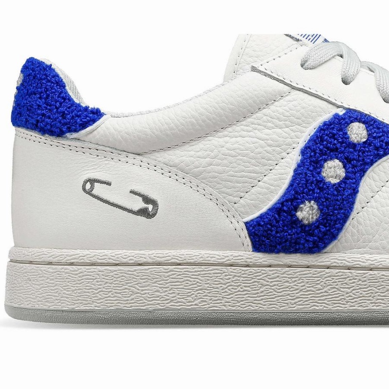 Women's Saucony X Maybe Tomorrow Jazz Court Varsity Sneakers White / Blue | SG S71963-K93