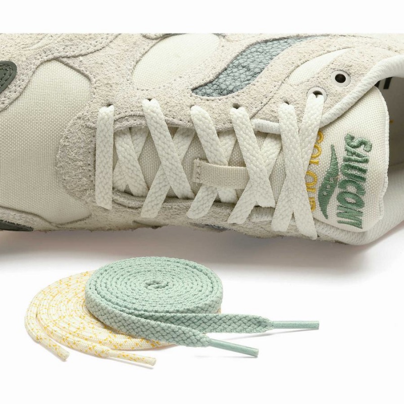 Women's Saucony x Colour Plus Grid Shadow 2 Sneakers Beige / Green | SG S58071-M63